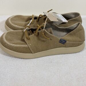 CHACO Tapenade Brown CHILLOS SNEAKERS SHOES Canvas MENS 10 NEW Casual Lace-Up